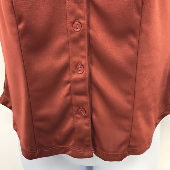 Urban Outfitters Terra Cotta Short Sleeve Button up Size XS - Picture 5 of 9